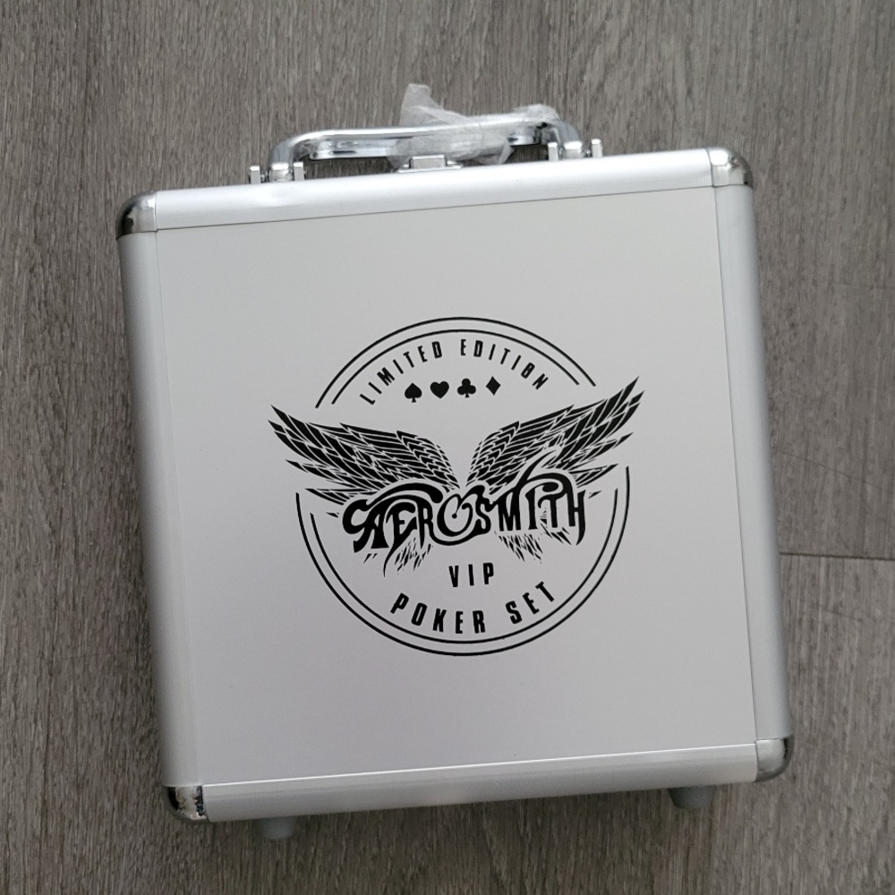 Aerosmith VIP Poker Set Aluminum Case in Silver